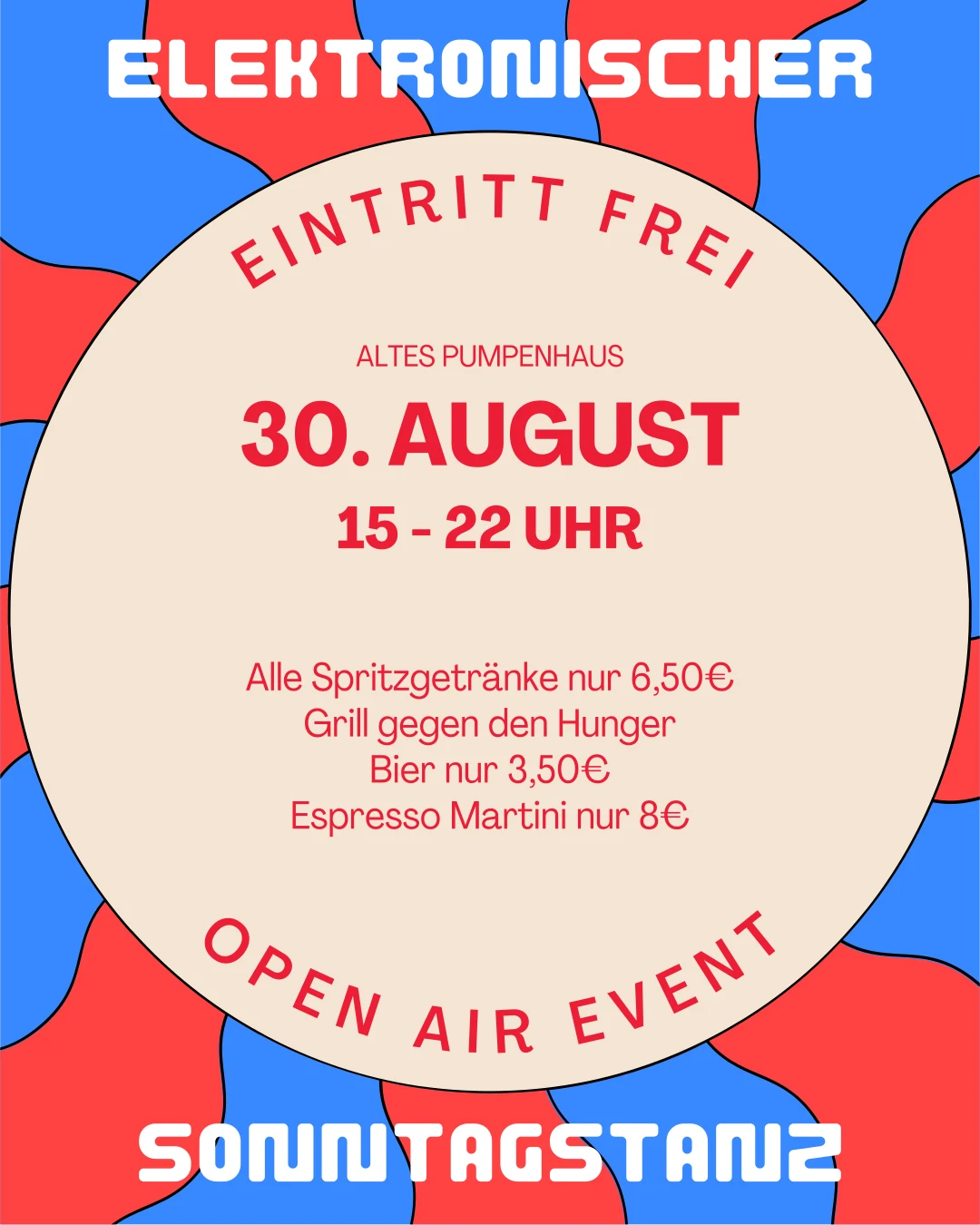 Elektronischer Sonntagstanz Open Air im Alten Pumpenhaus Dresden