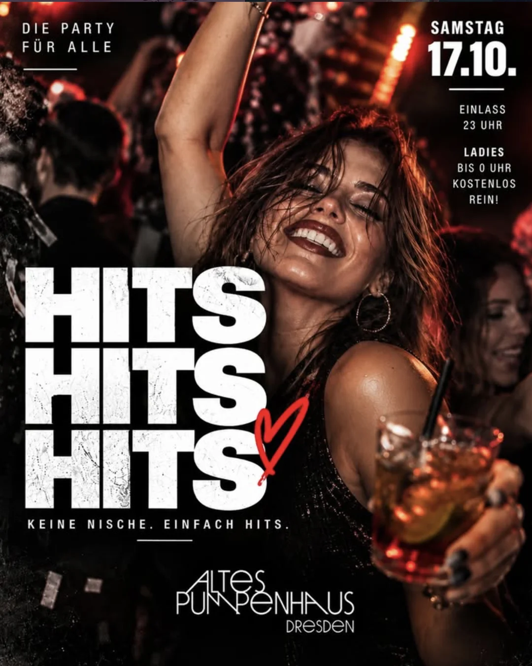 Hits Hits Hits – Party im Alten Pumpenhaus Dresden